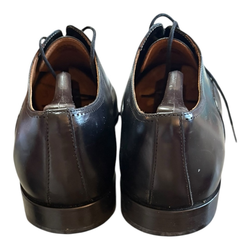 Flag Ltd black leather cap-toe Oxford dress shoes.
 Men's Dress Shoes - Picture 3 of 10